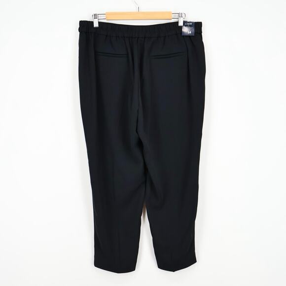 NWT J. Crew Factory Jamie Pull On Pant With Elastic Waist In Black Size 14 - Picture 5 of 11